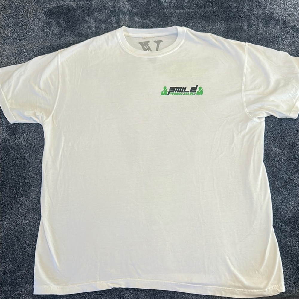 White Graphic T-Shirt Vlone The Weeknd + Juice Wrld Collab shirt size XL !
